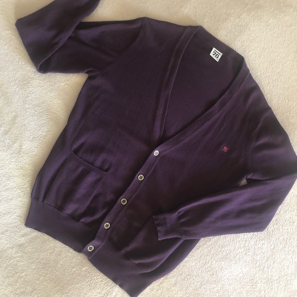SUB70 mens sweater - purple - eggplant - small - gently used - great condition